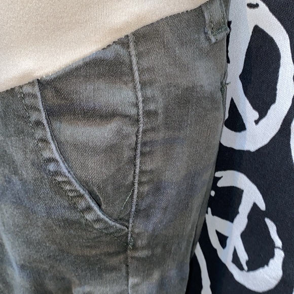 JOE’S CAMO MATERNITY SLIP-ON CARGO PANTS SZ 26 GREEN - Picture 4 of 12